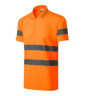 Rimeck HV Runway светлоотразителна тениска с яка, флуоресцентно оранжева