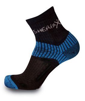 SherpaX /ApasoX Misti тънки черни и сини чорапи