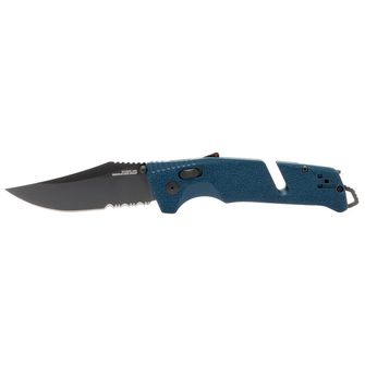 Нож за затваряне SOG Trident AT - Uniform Blue - Частично назъбен