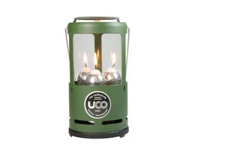 UCO Преносим фенер за 3 свещи, зелен