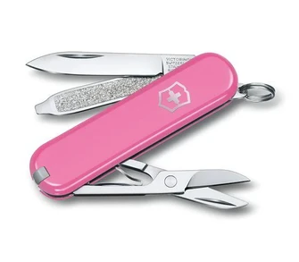 Victorinox Classic SD Colors Cherry Blossom, многофункционален нож, розов, 7 функции