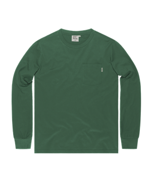 Vintage Industries Риза с дълъг ръкав Grant pocket, яркозелена
