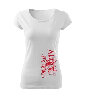DRAGOWA дамска тениска с къс ръкав, War, бяла, 150г/м2