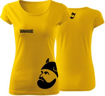 WARAGOD дамска тениска BIGMERCH, жълта 150г/м2