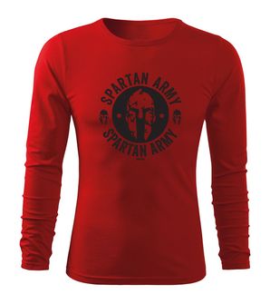 DRAGOWA FIT-T Тениска с дълъг ръкав, Archelaos, червена, 160 г/м2