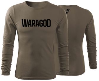 WARAGOD Fit-T тениска с дълъг ръкав FastMERCH, маслиненозелена 160г/м2