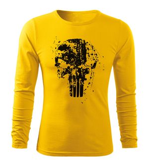 DRAGOWA FIT-T Тениска с дълъг ръкав Frank The Punisher, жълта, 160 г/м2