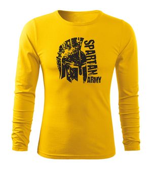 DRAGOWA FIT-T Тениска с дълъг ръкав Leon, жълта, 160 г/м2