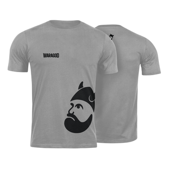 Waragod Тениска с къс ръкав BigMERCH, сива, 160 г/м2