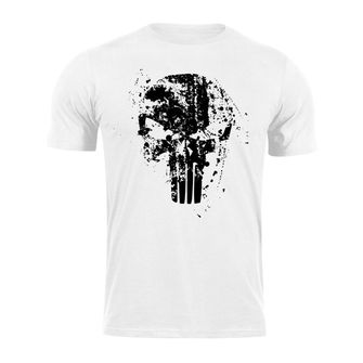 DRAGOWA Тениска с къс ръкав Frank The Punisher, бяла, 160 г/м2