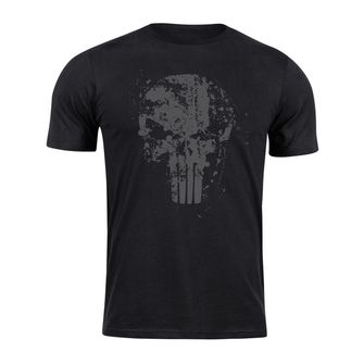 DRAGOWA Тениска с къс ръкав Frank The Punisher, черна, 160 г/м2