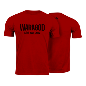 WARAGOD Тениска с къс ръкав Know Your Limits, червена, 160 г/м2