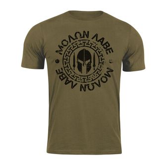 DRAGOWA Тениска с къс ръкав Molon Labe, маслиненозелена, 160 г/м2