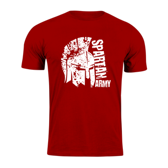 DRAGOWA Тениска с къс ръкав Spartan Army Leon, червена, 160 г/м2
