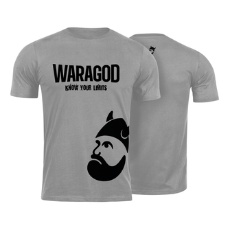 Waragod Тениска с къс ръкав StrongMERCH, сива, 160 г/м2