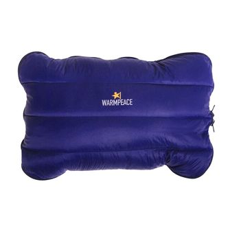 Warmpeace Възглавница с пера Zip, синя сянка